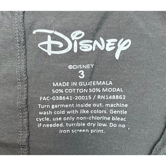 Disney Mickey Mouse 1928 Baseball Raglan Black and White Mickey Woman’s size 3 - Picture 5 of 8